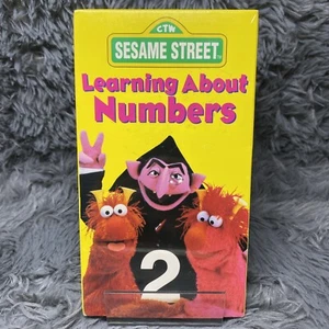 Sesame Street Learning About Numbers VHS 1986 Educational Sealed With Hang Tag - Picture 1 of 7