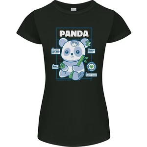 Anatomy of a Panda Bear T-shirt da donna divertente Petite Cut - Foto 1 di 36