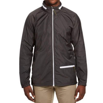 CHAQUETA MONSOON CAPTAIN FIN NUEVA CON ETIQUETAS PARA HOMBRE $76 S de colección negra cortavientos concha Foto 1 de 3