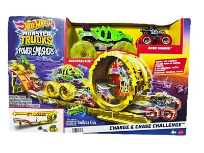 Hot Wheels Power Smashers Charge and Chase Challenge Play Set Car Track - Image 1 of 4