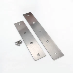 Stainless Steel Flat Brackets Straight Sheet Flat Repair Brackets Thickening - Picture 1 of 4