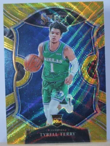 Tyrell Terry Panini Select 2020/21 Gold Wave Prizm Dallas Mavericks NBA - Picture 1 of 2