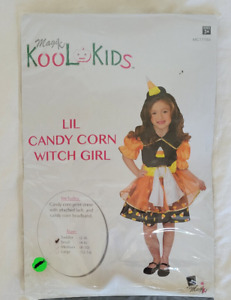 Costume Halloween fille sorcière maïs bonbon, enfant taille Petit (4-6)