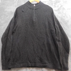 Suéter de lana Woolrich 1/4 cremallera para hombre L ónix brezo - Imagen 1 de 12