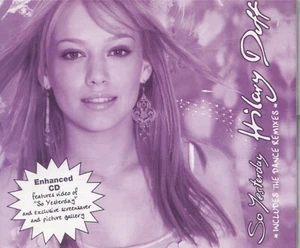 Hilary Duff - So Yesterday CD Single - Picture 1 of 2