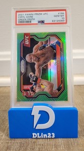 2021 PANINI PRIZM UFC CIRYL GANE LIME GREEN RC ROOKIE #/75 #184 PSA 10 POP 2