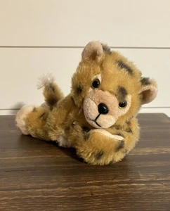 Wild Republic Huggers Cheetah Leopard Wrist Snap Bracelet Plush Toy Animal 8” - Picture 1 of 9
