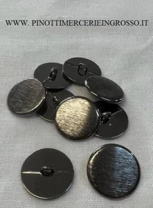 BOTTONI ZIGRINATI PER BLAZER - GRIGIO - MM 15 - Picture 1 of 1