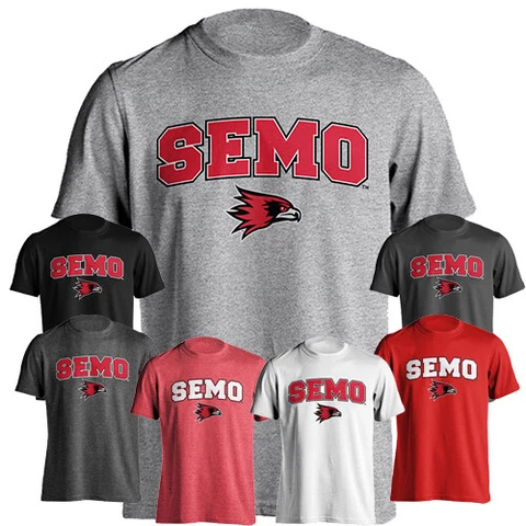 Southeast Missouri State University Redhawks Tee Arched Text With Logo T-Shirt Cover
