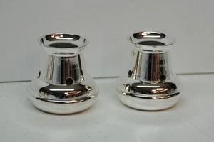 Coppia di seguaci di candele Bove placcati argento, misura 7/8", calice topper bruciatore co - Foto 1 di 9