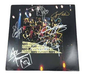 KISS signiertes signiertes Gene Simmons Paul Stanley Ace Criss MTV Unplugged Vinyl - Bild 1 von 11