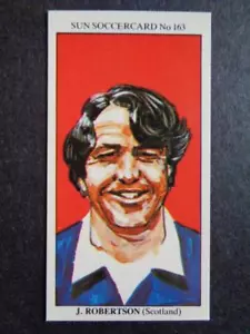 The Sun Soccercards 1978-79 - John Robertson - Scotland #163 - Picture 1 of 2
