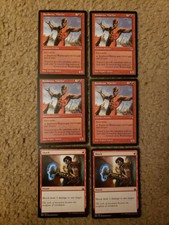 6 Mtg Nm/Lp Red 4x Sandstone Warrior/ 2x Shock