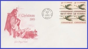 USA5 #1276 U/A ARTMASTER FDC BL4 Christmas Angel - Bild 1 von 1