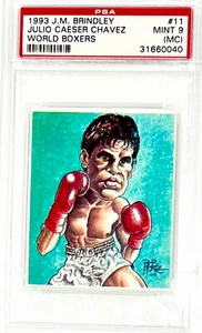 1993 JULIO CESAR CHAVEZ (HOF) *RARE* PSA 9 (J.M. BRINDLEY) **HIGHEST GRADED** - Picture 1 of 3