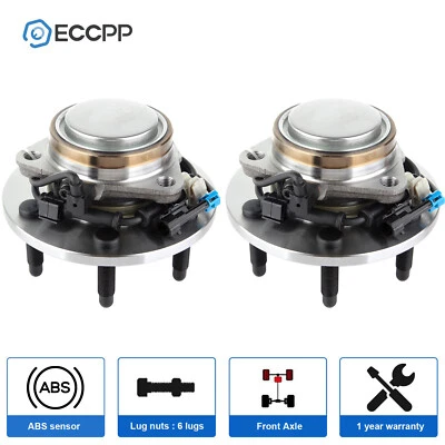 Cojinetes de cubo de rueda delanteros 2P tracción trasera para Chevy Silverado 1500 Sierra 1500 Tahoe Yukon Foto 1 de 4