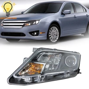 For Ford Fusion 2010-2012 Headlight Headlamp Black Projector Driver Left Side - Picture 1 of 9