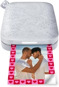 HP Sprocket 2x3 Inch Instant Smartphone Photo Printer -Portable Color Luna pearl - Picture 1 of 9