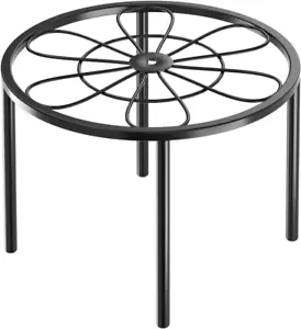 10.24" Flower Plant Stand: Metal Flower Pot Stand - Plant Holder for Home Courty - Picture 1 of 12