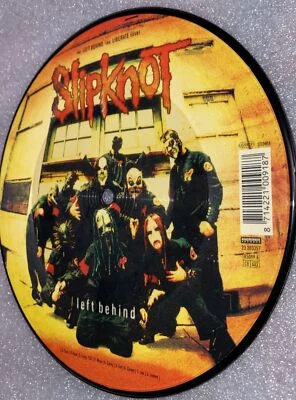 Slipknot, Left Behind, 7” Picture Disc, Mint, Barcode, Road Runner Records, Rare - Image 1 of 4