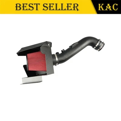 Kit de admisión de aire frío para 10-14 FJ Cruiser 10-23 4Runner + filtro rojo con protector térmico Foto 1 de 4