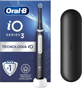 Spazzolino Elettrico Ricaricabile Oral-B iO3 Nero+ Testina + Custodia Originale - Foto 1 di 7