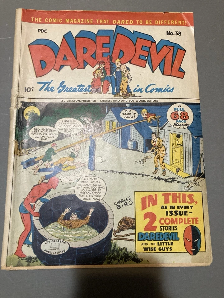 Cómics de Daredevil #38 1946, publicaciones de Lev Gleason de la Edad de Oro (ver fotos) Foto 1 de 4