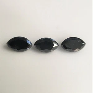 Natural Negro Forma de Marquesa Diamante Corte Marquesa Suelto Diamante... - Imagen 1 de 11