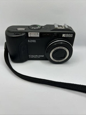 RICOH Caplio GX8 Black 8MP Digital Camera Compact – Tested Working - Image 1 of 4