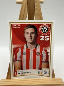 PANINI EFL 2025 - 26  STICKER Mark McGuinness Sheffield United #335 - Picture 1 of 4