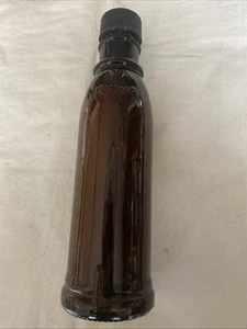 Vintage Amber Brown Glass Empty RX Bottle 73/4”. Embossed “KAHIVA” w/ Blk Cap - Bild 1 von 5