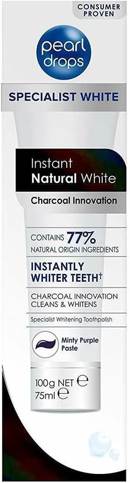Pearl Drops Specialist White Instant Natural White Toothpaste 75ml - Expired 24 - Image 1 of 1
