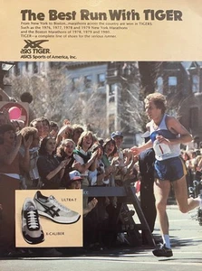 Asics Tiger Ad The Best Run with Tiger con Bill Rodgers 1981 - Imagen 1 de 5