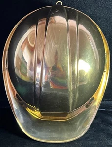 Sombrero duro ceremonial vintage Norton #410 dorado brillante, abriendo terreno. - Imagen 1 de 9