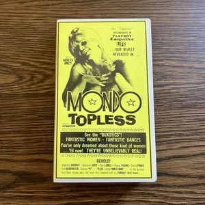 Russ Meyer MONDO TOPLESS Psychedelic Hippie Documentary VHS Tape 1966 - Foto 1 di 6