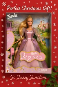 2001 Barbie As Rapunzel Magic Hair Grow Doll Musical Brush Rare Princess 55532 - Picture 1 of 22