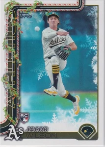 Jacob Wilson - 2025 Topps Holiday #H4 (RC) Rookie Oakland Athletics - Bild 1 von 1