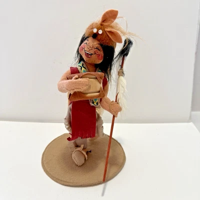 Annalee 10" Indian Native American Medicine Man with Drum - Image 1 of 4
