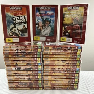 John Wayne Dvd Movie Collection Western Classic Films Cowboy Legend X 37 - Picture 1 of 11