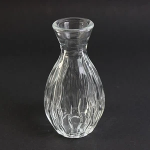 Kleine dekorative klare Glas Vase in Kugelform, 4" hoch  - Bild 1 von 5
