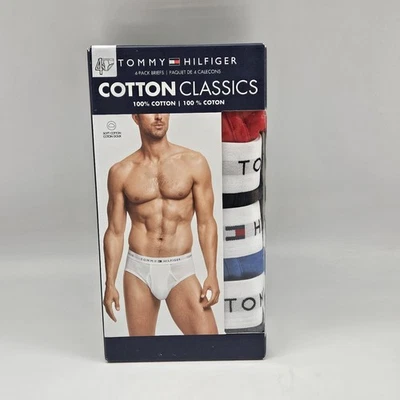 Paquete de 4 calzoncillos elásticos clásicos de algodón para hombre TOMMY HILFIGER M L surtidos Foto 1 de 4