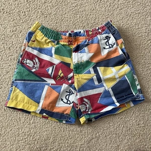 Polo Ralph Lauren Mens Yacht Flag All Over Print Shorts Size Small (flawed) - Picture 1 of 8
