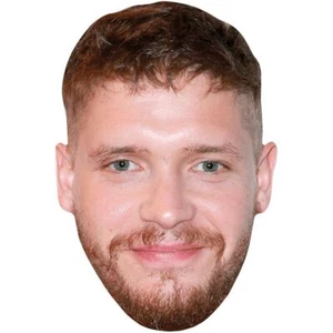 Billy Howle (Beard) Celebrity Mask, Flat Card Face, Fancy Dress Mask - Picture 1 of 4