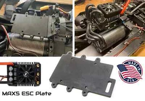 ESC Mounting Plate for Hobbywing Max5 ESC on Losi DBXL-E 2.0 1/5 Scale - Picture 1 of 6