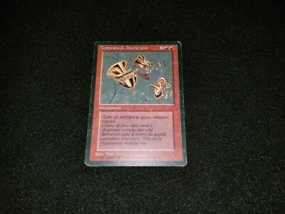 MTG 1x Revised red uncommon HP Italian FBB Shatterstorm - ships w/ tracking - Image 1 of 2