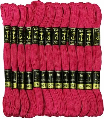 Anchor Threads Hand Embroidery Floss Stranded Cotton Thread Cross Stitch Magenta - Image 1 of 4