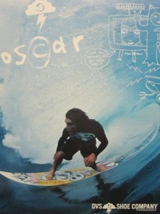Póster promocional DVS 2005 Oscar Ozzie Wrong Wright Surf impecable nuevo stock antiguo - Imagen 1 de 1
