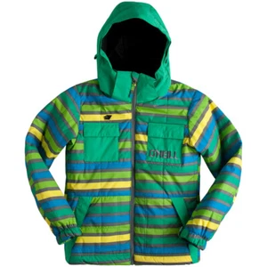 O'Neill Escape Maxwell Snowboard Jacket Boys Youth Size 10 / 152 Green AOP New - Picture 1 of 6