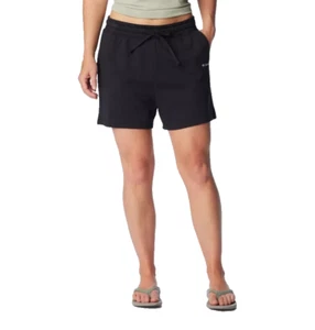 Columbia Trek Womens Black Elastic Waist French Terry Athletic Shorts Size XL - Picture 1 of 8