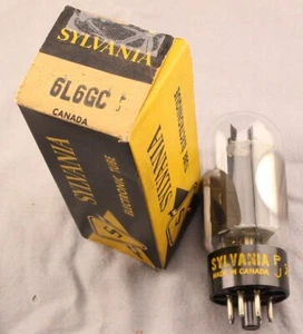 Gm Tested: NOS NIB SYLVANIA 6L6GC Audio Amplifier Tube made in Canada - Picture 1 of 4